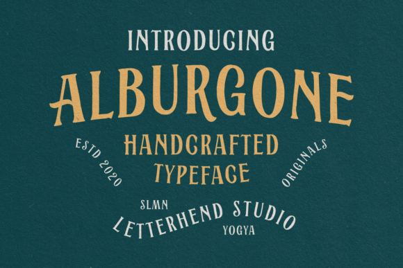 Alburgone: A Vintage Font for Handmade Magic