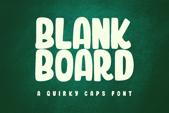 Blank Board: A Font for Bold Editorial Statements