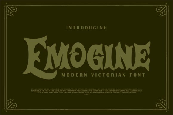 Emogine: A Bold Font for Creative Branding