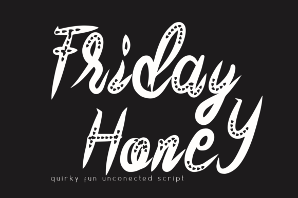 Friday Honey: A Quirky Display Font for Handmade Creations
