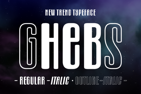Ghebs: A Bold Display Font for Creative Crafters