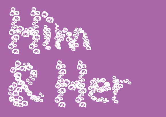 Him and Her: A Playful Display Font for Digital Design