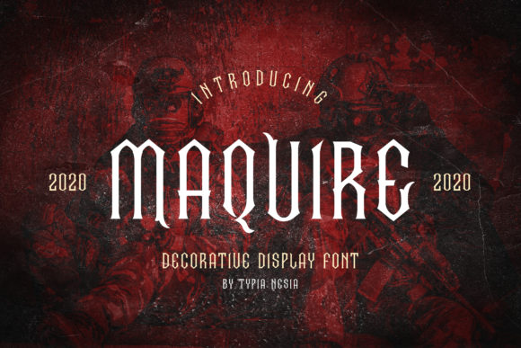 Maquire: A Timeless Display Font for Editorial Design