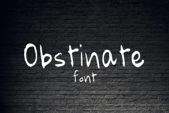 Obstinate: A Charming Display Font for Creative Projects