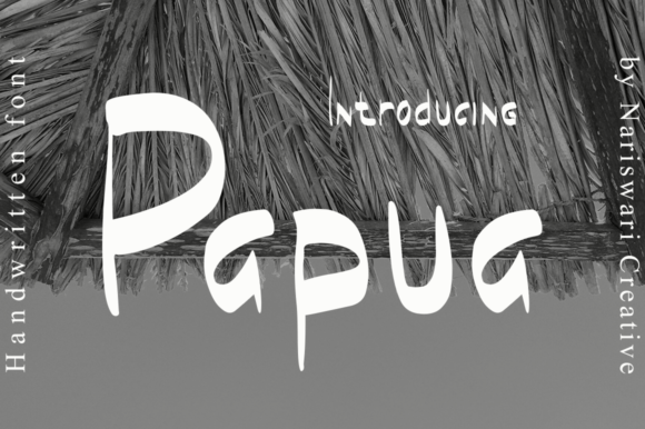 Papua: A Quirky Display Font for Handmade Creations