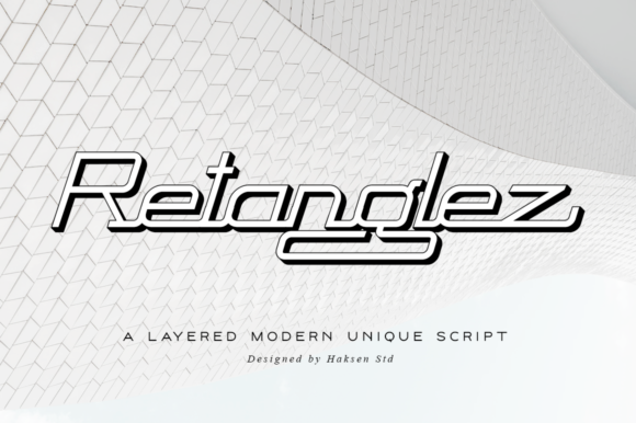 Retanglez: A Unique Display Font for Handmade Creations