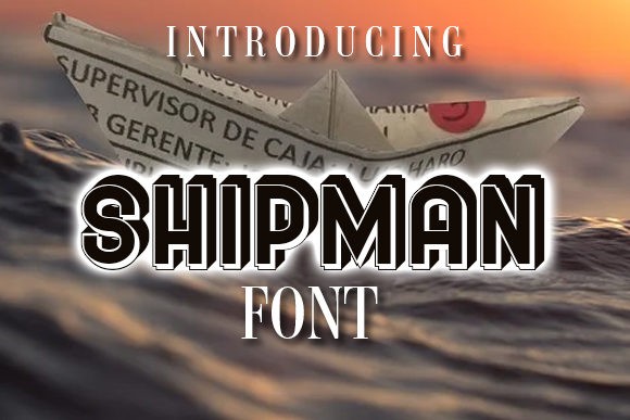 Shipman: A Bold Display Font for Crafters and Product Creators