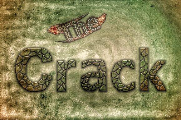 The Crack: A Display Font for Crafters and Designers