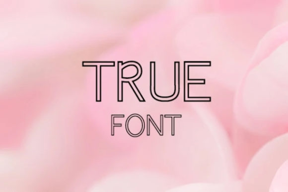 True: A Classic Display Font for Editorial Design